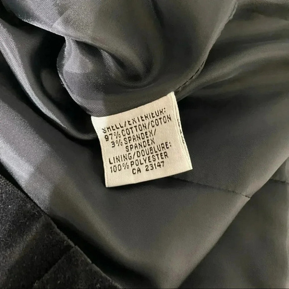 Talbots stretch 6 black velvet blazer - Picture 6 of 6